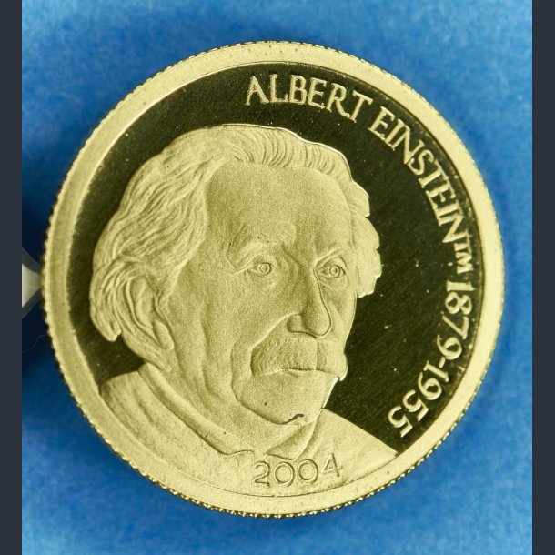 Mariana Island 5 dollars 2004 guld - Albert Einstein