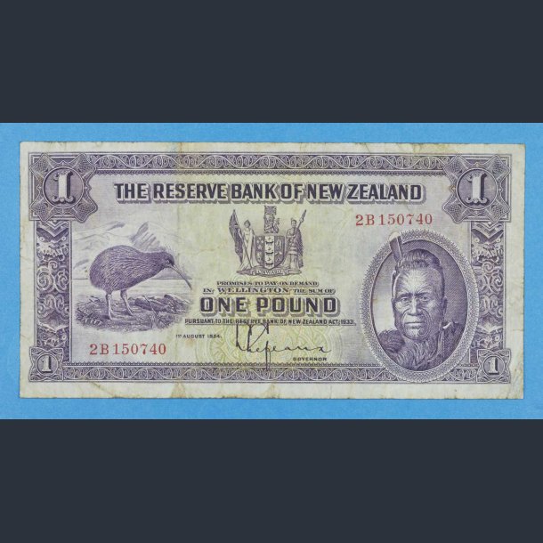 New Zealand One Pound 1934 - kv.1 / Fine