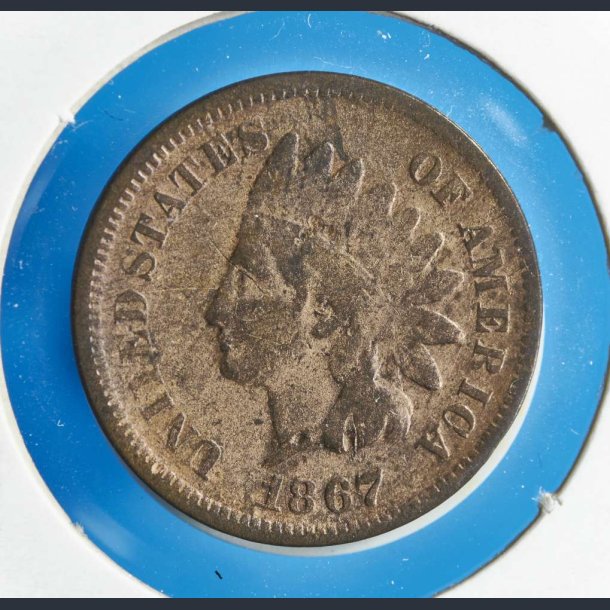 USA 1 cent 1867  