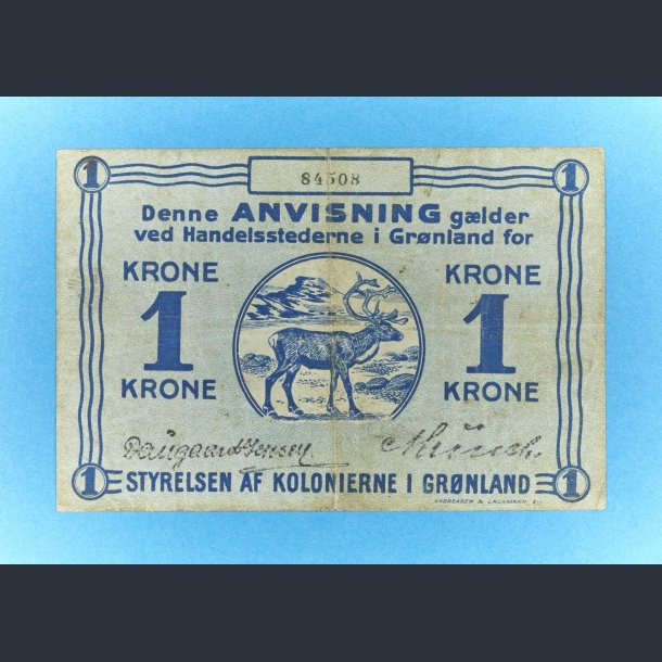 Grnland 1 kr. 1913