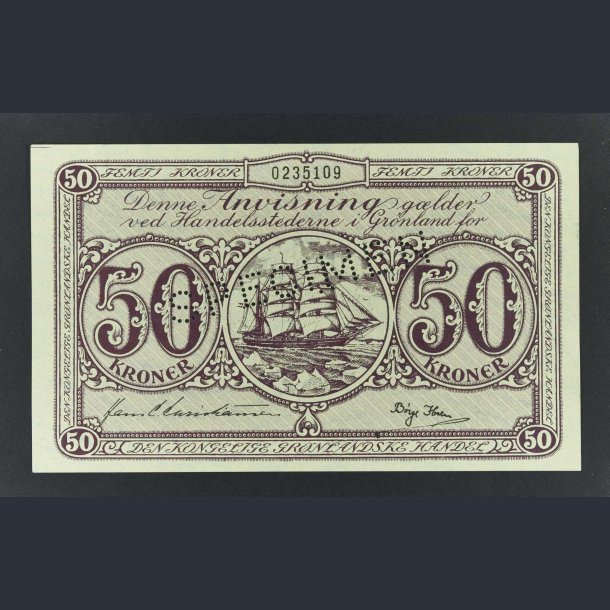 Grnland 50 kr. 1953 - Specimen