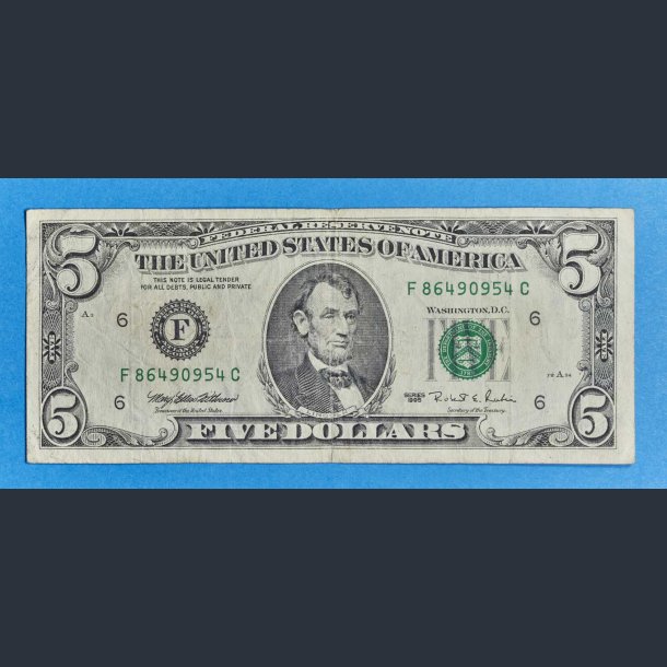 USA 5 dollars 1974-1995 i kv.1