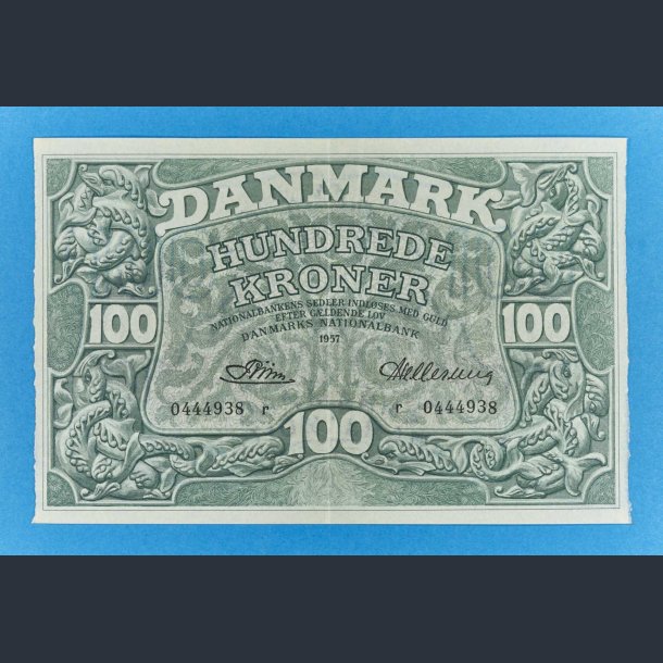 Danmark 100 kr. 1957 R - kv. 01 - Hellerung