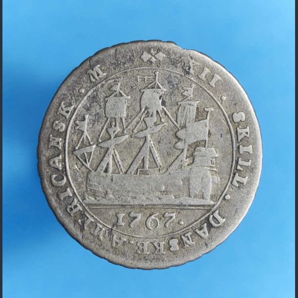 Dansk Vestindien 12 skilling 1767