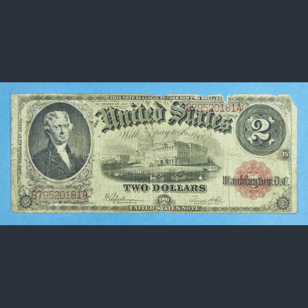 USA 2 dollars 1917 serie - kv.2