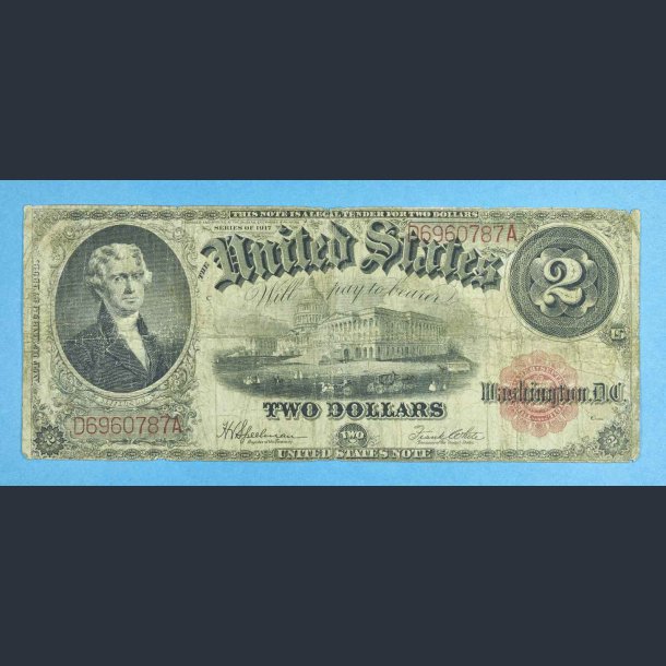 USA 2 dollars 1917 serie - kv.1-