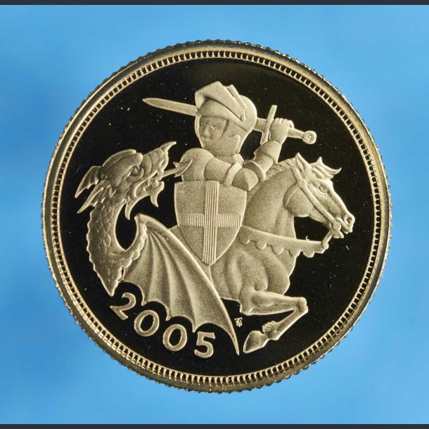 Storbritannien Sovereign r 2005 - Elizabeth II - St. George og dragen