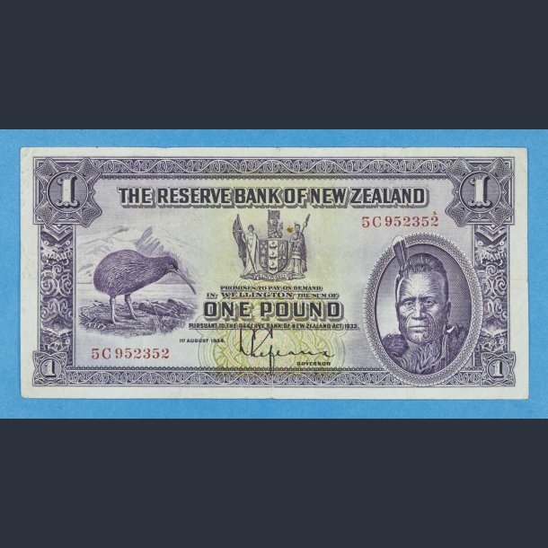 New Zealand One Pound 1934 - kv.1+ / VF