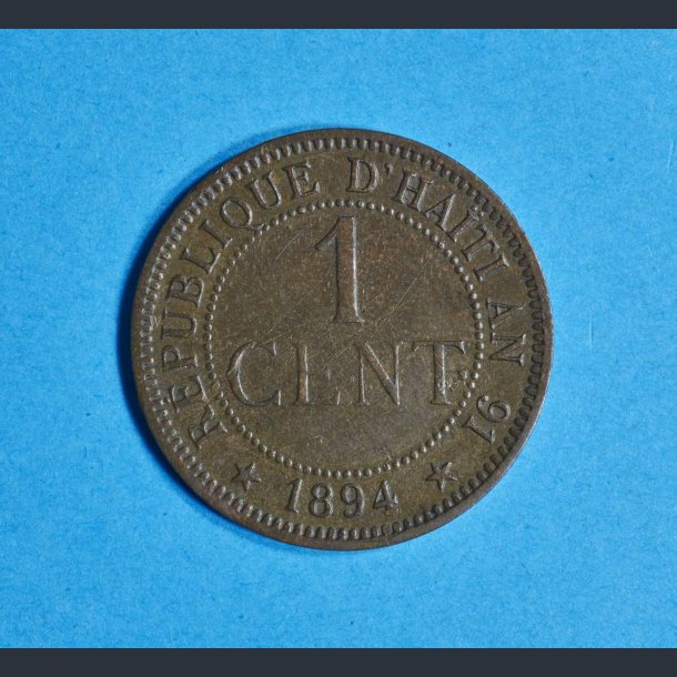 1 Centimes 1894 - Haiti