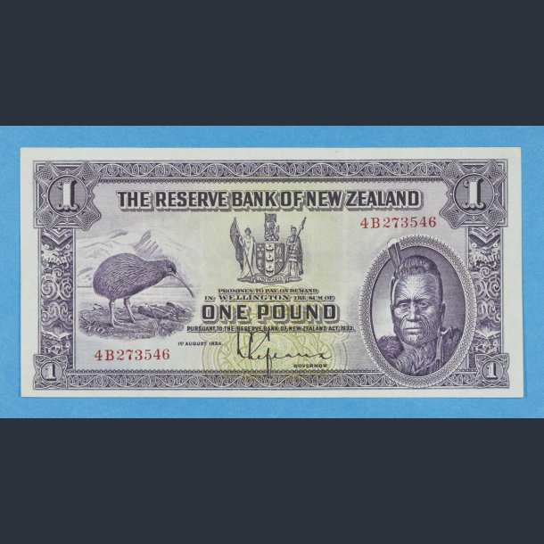 New Zealand One Pound 1934 - kv.1++ (VF/EF)