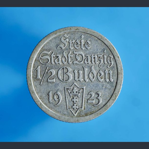 Danzig - Polen 1/2 Gulden 1923