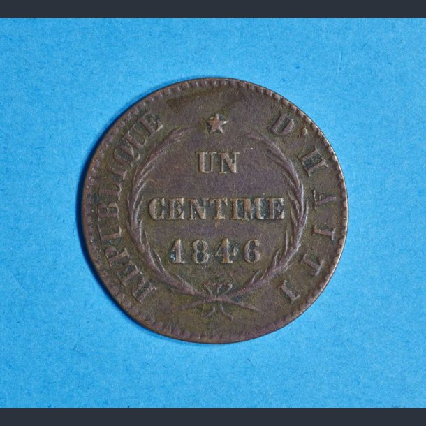 1 Centimes 1846 "Lille Krans" - Haiti