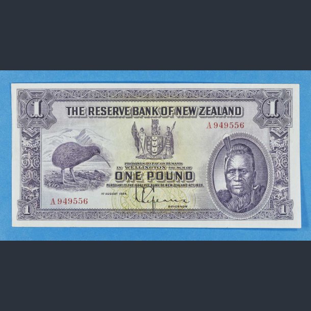 New Zealand One Pound 1934 - kv.1++ / VF+