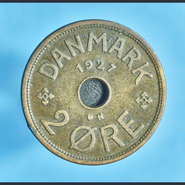 Danmark 2 re 1927 N - bedre eksemplar