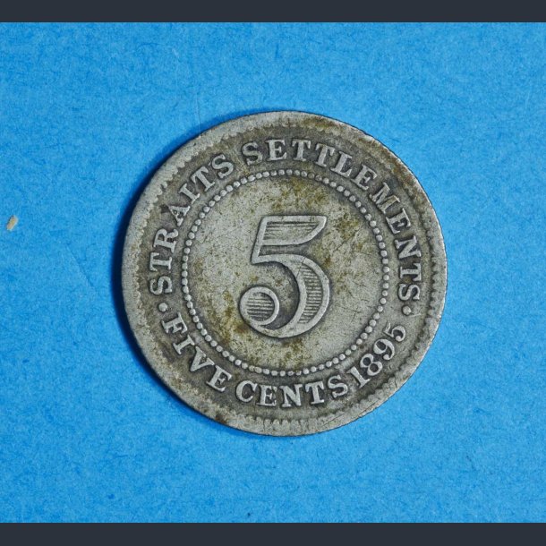 5 Cent 1895 - 	Straits Settlements (Britisk Malaysia)