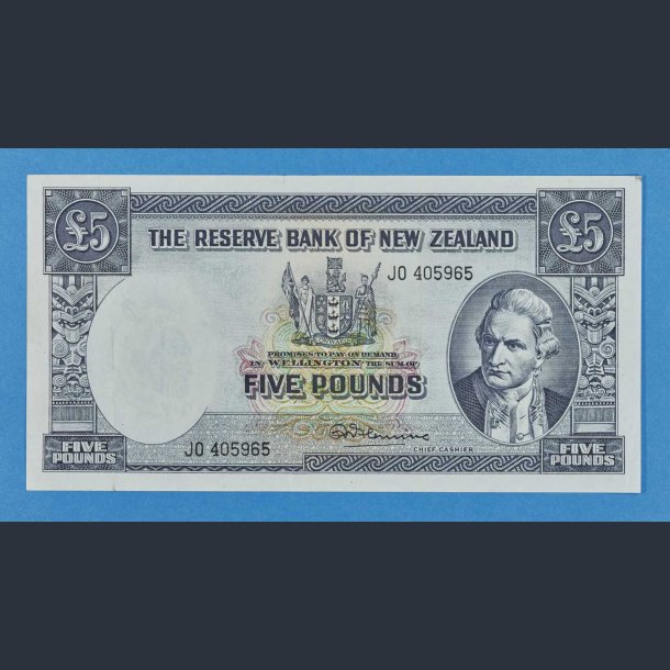 New Zealand 5 Pounds 1956-1967 - kv.1++ / VF+