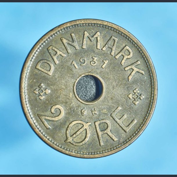 Danmark 2 re 1931 - middel kvalitet