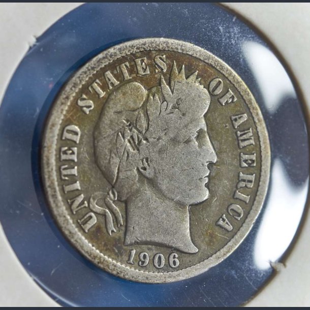 USA 10 cents 1906 O