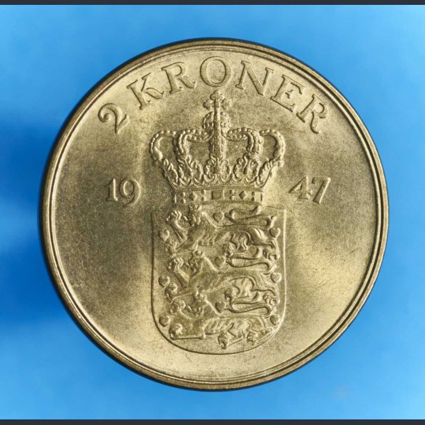 Danmark 2 kr. 1947 - kv. 0/01