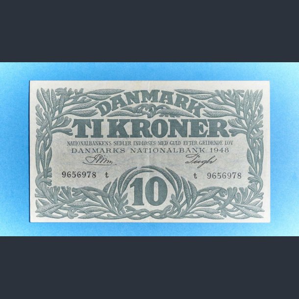 Danmark 10 Kr. 1948 Kv. 1++ - Riim/Pugh