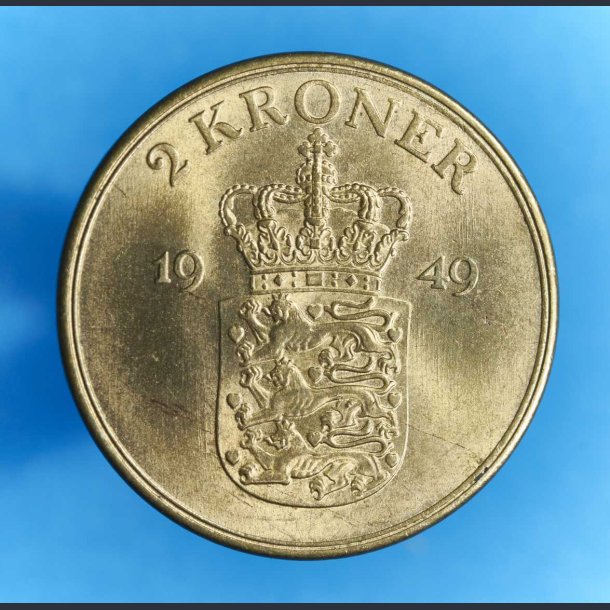 Danmark 2 kr. 1949 - kv. 0