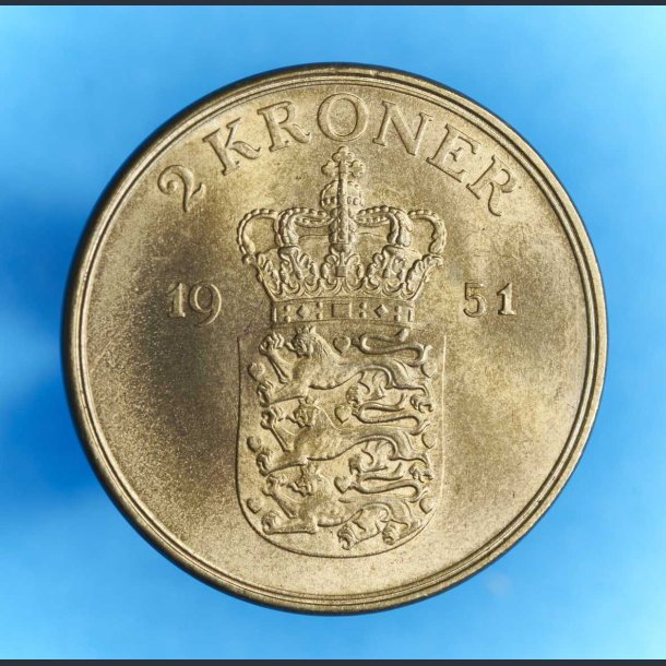 Danmark 2 kr. 1951 - kv. 0