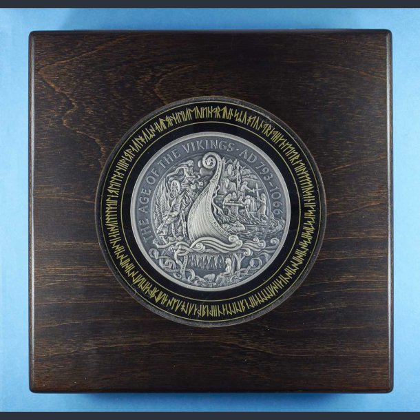 Isle of Man 100 pounds 2019 - Vikingeskib - 1 kilo slv