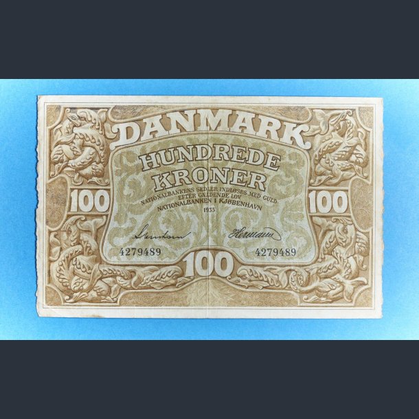 Danmark 100 Kr. 1935 Kv. 1++