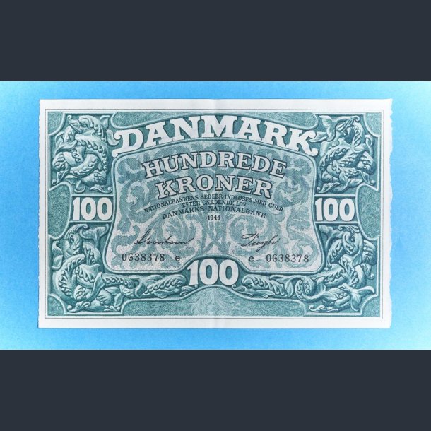 Danmark 100 Kr. 1944 Kv. 0-01 - Svendsen/Pugh 