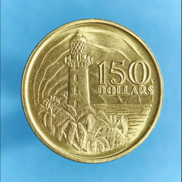 Singapore 150 dollars 1969 i guld - 150 rs jubilum