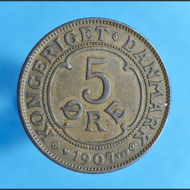 Danmark 5 re 1907 - kv.01