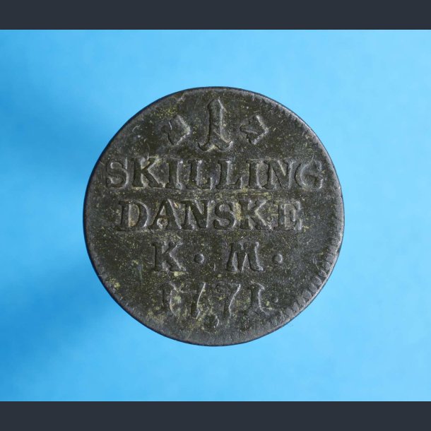 Danmark 1 Skilling 1771 - Christian VII  