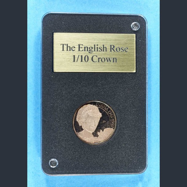 Gibraltar 1/10 oz crown 2021 - Diana 60 The English Rose