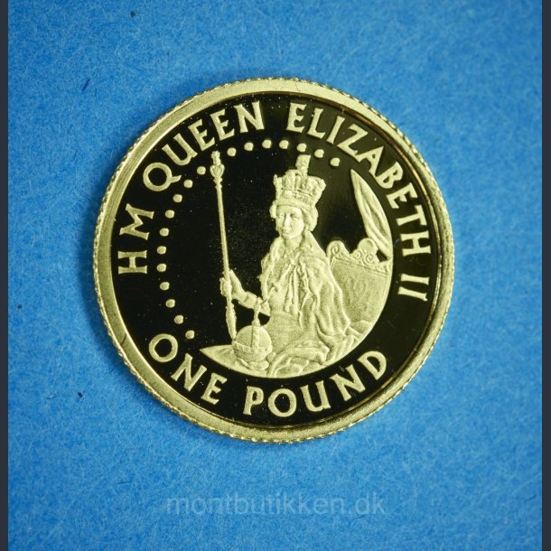 Alderney 1 Pound 2006 guld - Elizabeth II`s Kroning