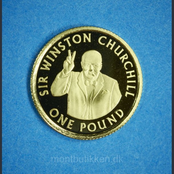 Alderney 1 Pound 2006 guld - Sir Winston Churchill