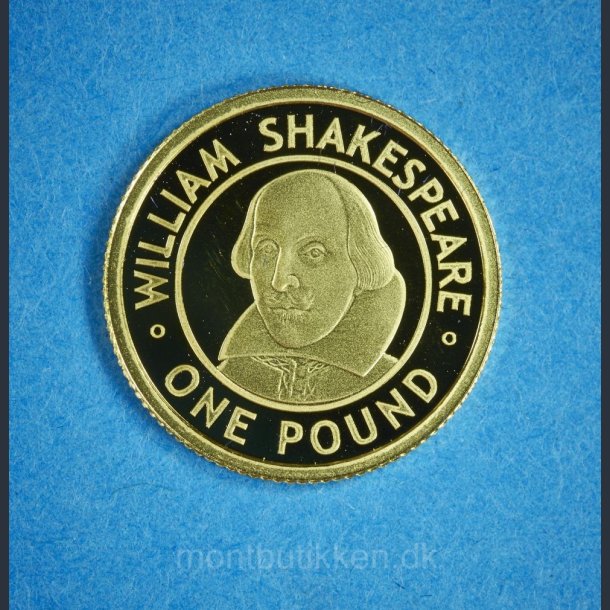 Alderney 1 Pound 2006 guld - William Shakespeare 