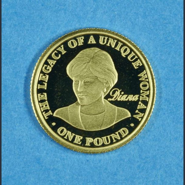 Alderney 1 Pound 2007 guld - Diana