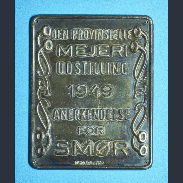 Anerkendelse for Smr 1949 - Smukt slvskilt med Lur smrlogo