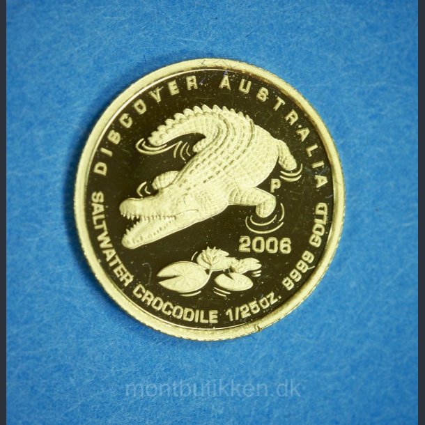 Australien 5 dollars 2006 guld - Saltvandskrokodille