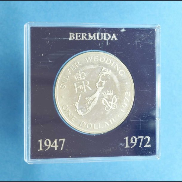 Bermuda slv dollar 1972 - Silver Wedding