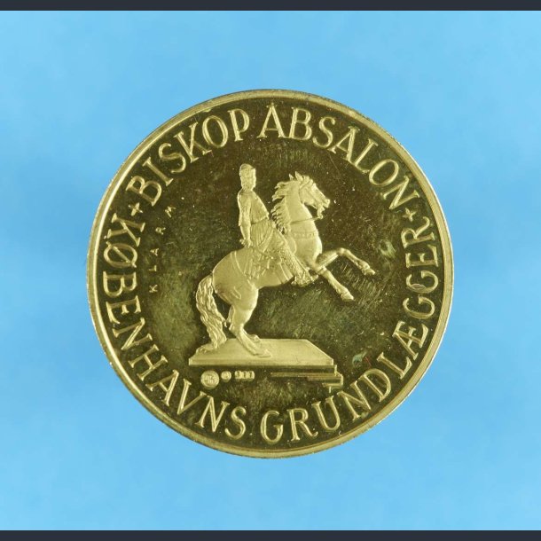 Biskop Absalon - Kbenhavns grundlgger r 1167 - 17,5 gr. guld