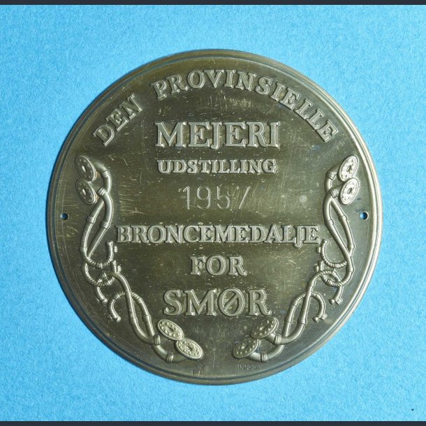 Broncemedalje for Smr 1957 - Den provinsielle mejeriudstilling - sterlingslv