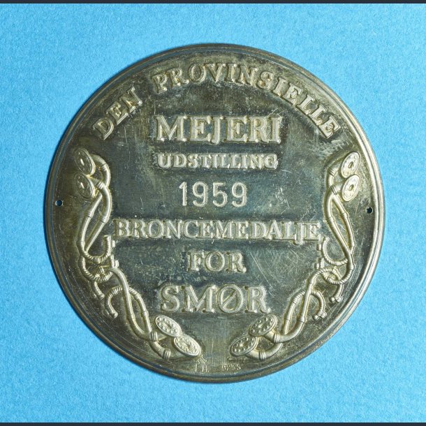 Broncemedalje for Smr 1959 - Den provinsielle mejeriudstilling - sterlingslv