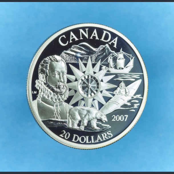 Canada 20 dollars 2007 polarmnt i slv