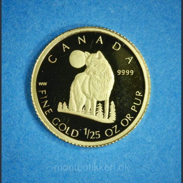 Canada 50 cent 2007 guld - Ulv - Wolf