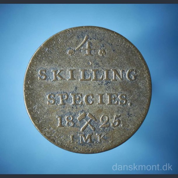 Carl XIV Johan 4 skilling 1825 / Pen mynt