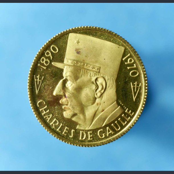 Charles De Gaulle Mindedukat 3,5 gram guld