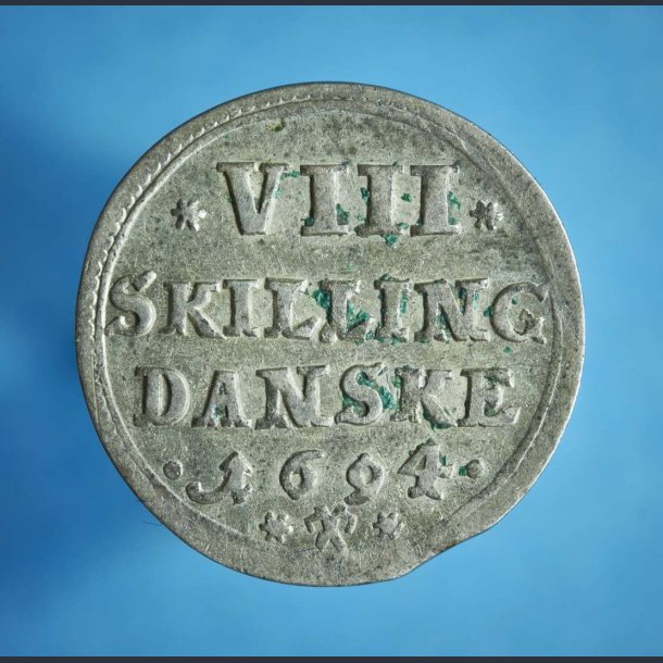 Christian 5, 8 skilling 1694 Gl&uuml;ckstadt