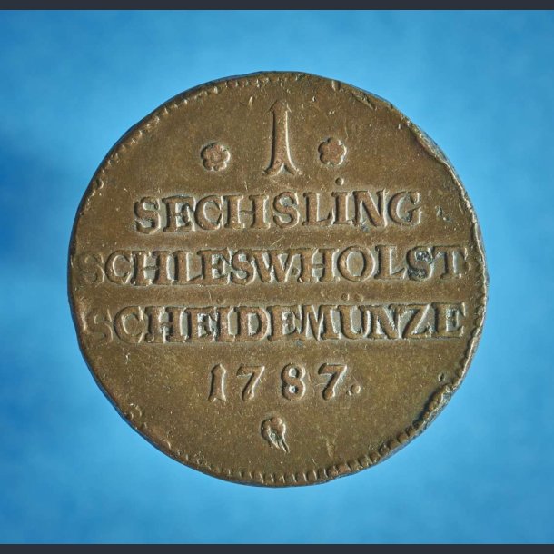 Christian 7. 1 sechsling 1787 Slesvig-Holsten