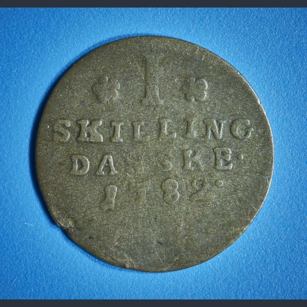 Christian 7. 1 skilling 1782